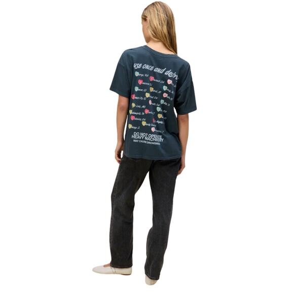 Daydreamer Hole Live Through This 2 sided Vintage Black T-Shirt NWT Large - Picture 2 of 6